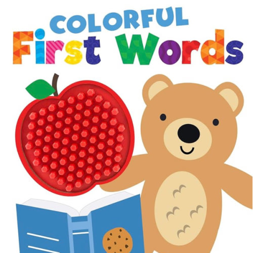 Colorful First Words - Silicone Touch and Feel Board Book - Sensory Board Book