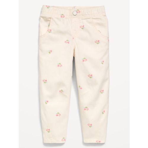 Printed Pull-On Barrel-Leg Pants for Toddler Girls