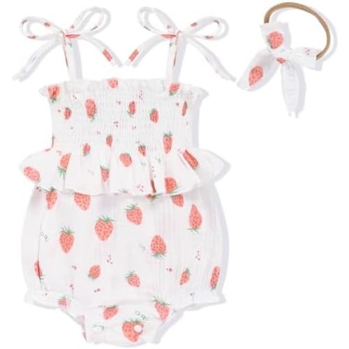 Baby Girl Romper Ruffle Newborn Girl Bodysuit Jumpsuit Baby Girl Clothes Outfit 0-18M