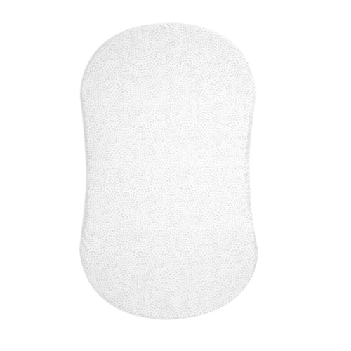 HALO - BassiNest Fitted Sheet 100% Cotton | Pebble - white
