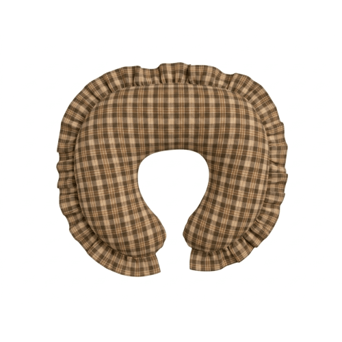 Brown Plaid Nursing Pillow Cover | Little Mae & Co – EasyTot