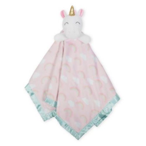 Just Born® XL Plush Unicorn Security Blanket in Pink - PINK - 25" X 25"