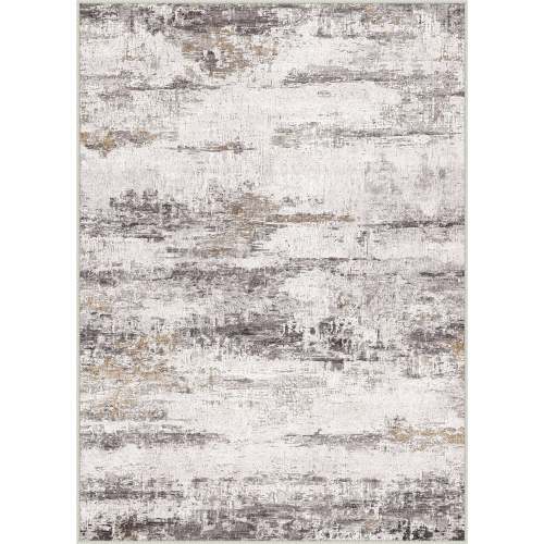 Tide Modern Abstract Gray Machine Washable Rug