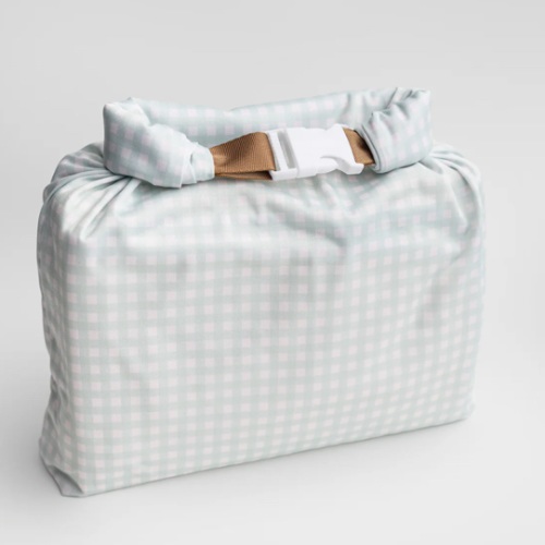 [BARNYARD CHECK COLOR] Roll Top Space Saver Water Resistant Small Wet Bag Travel Storage Bag