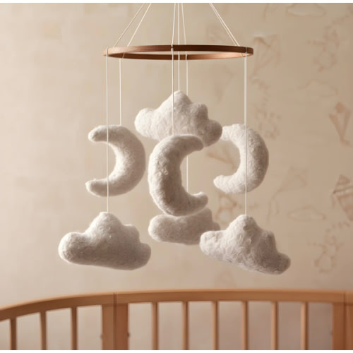 Marshmallow Sky - Baby Mobile