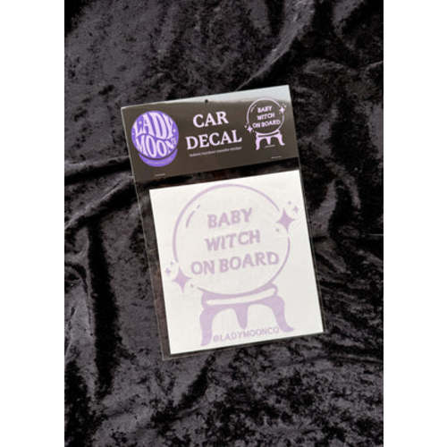 Baby Witch On Board Car Decal - Lady Moon Co.®