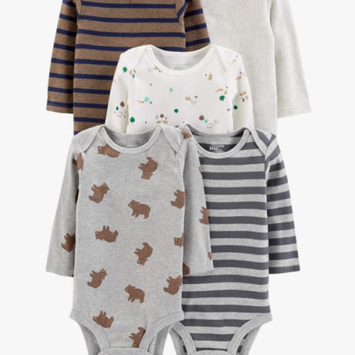 Simple Joys by Carter's Unisex Babies' Long-Sleeve Bodysuit