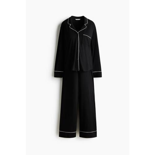 MAMA PIPING-DETAIL PAJAMAS