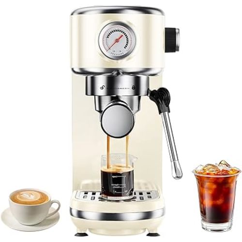 atatix Espresso Machine with Milk Frother, 20 Bar Pressure Espresso Maker