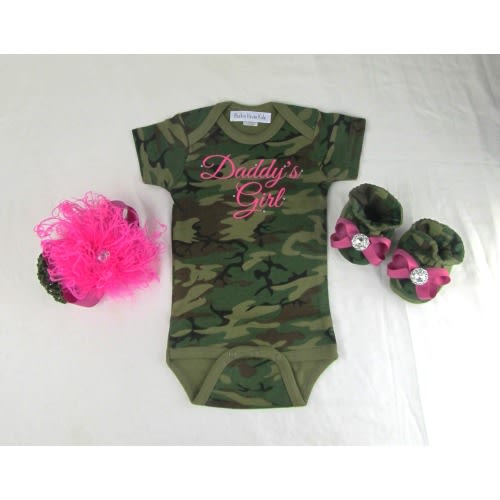 Baby Girl Clothes, Camo Baby Clothes Set: Daddy's Girl, Newborn Clothes, Camo Baby Girl, Baby Girl Gift Set