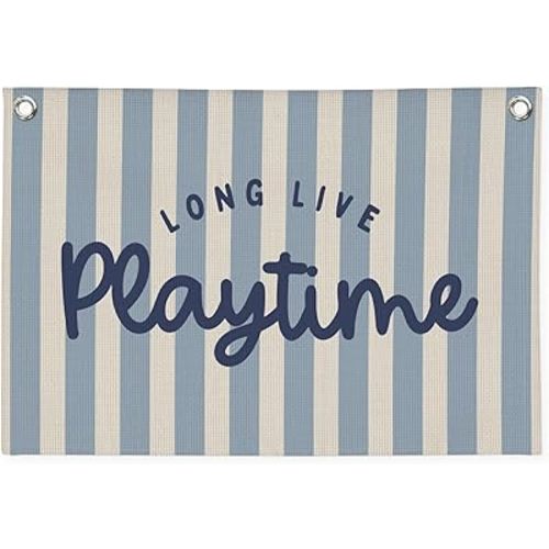 Playroom Wall Decor,Long Live Playtime Banner,Kids Room Decor