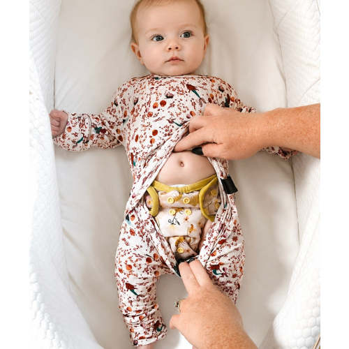 Front Opening Ready Set Romper® in RIBBED MERMAID LAGOON LSLL