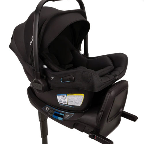 Nuna PIPA Aire RX Infant Car Seat with RELX base  - Caviar/Chocolate