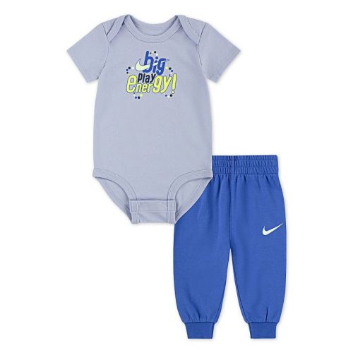 Baby Boys Nike "Big Play Energy!" Bodysuit & Pants 2-Piece Set