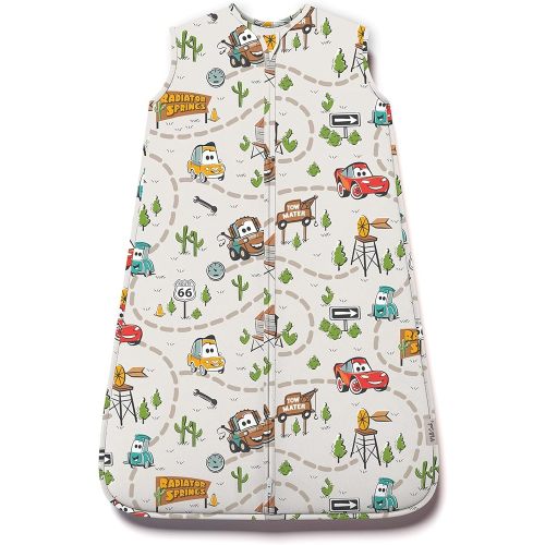 Milk Snob Disney Baby Sleeping Sack, Sleeveless Sleep Bag Wearable Zip Up Blanket for Infant Shower and Registry Gifts (Pixar Cars, Small)