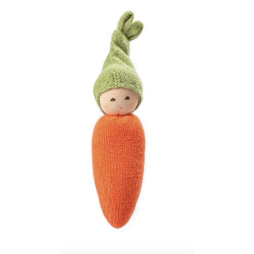 Organic Carrot Rattle Doll
