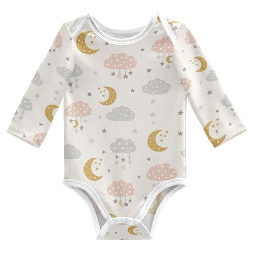 Baby Girls Boys Bodysuit Cotton Long Sleeve Rompers One Piece Baby Clothes Outfits for Newborn Infant 0-24 Month