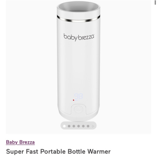 Travel and Portable Bottle Warmer | Baby Brezza | White