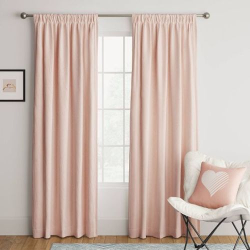 Room Essentials Room Darkening Heathered Window Curtain Panel
