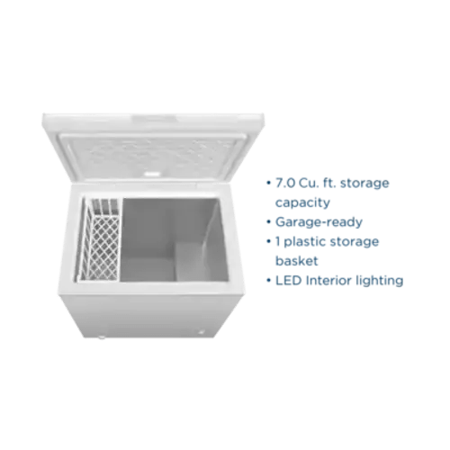 Insignia™ - 7 Cu. Ft. Garage-Ready Chest Freezer - White