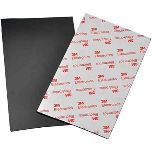 Non Slip Self Adhesive Silicone Cuttable Furniture Pads, 2-Piece Anti-Sliding Anti-Scratch Rubber Floor Protectors for Any Furniture andHome Appliances (Black)