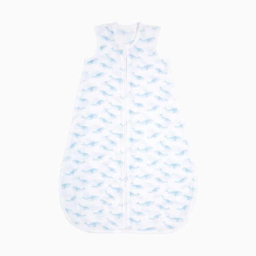 Aden + Anais Organic Muslin Sleeping Bag - Oceanic, 0-6 Months