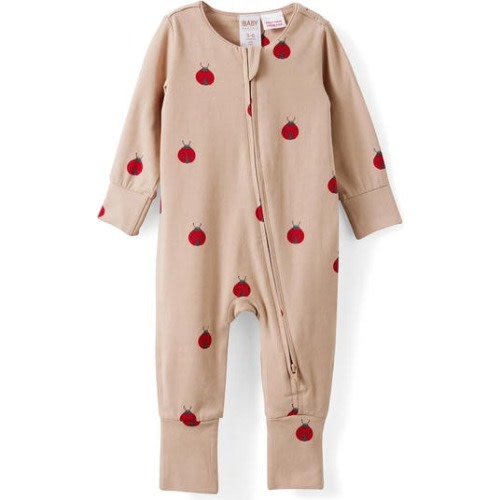 The Billie Long Sleeve Zip Romper, 6-9M