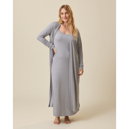The Sunday Lounge Duster | Grey Heather - Kindred Bravely