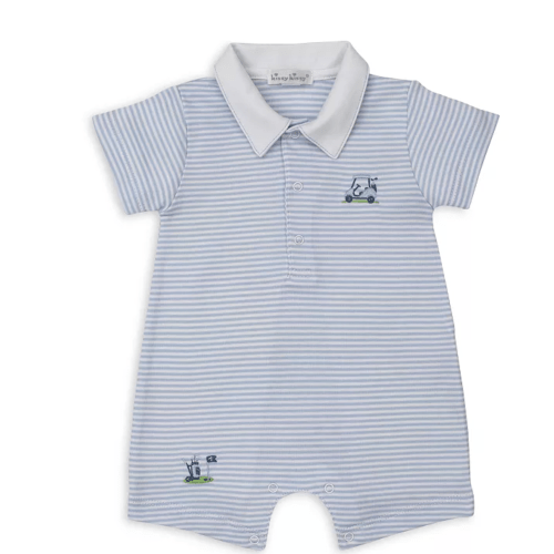 Boys' Striped Golf Short Playsuit Romper - Baby