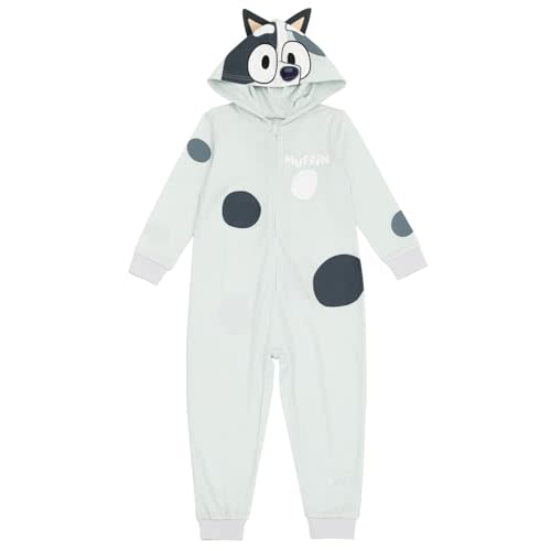 Bluey Zip Up Cosplay Coverall Infant to Big Kid Sizes (12 Months - 10-12)