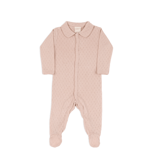 Jumpsuit Neck Holey Pink