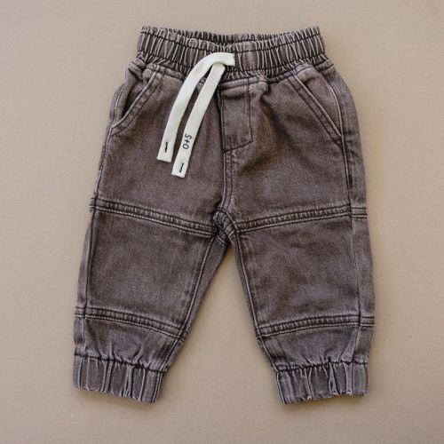 Kids Shea Denim Jeans Brown 12-18M - Olive + Scout