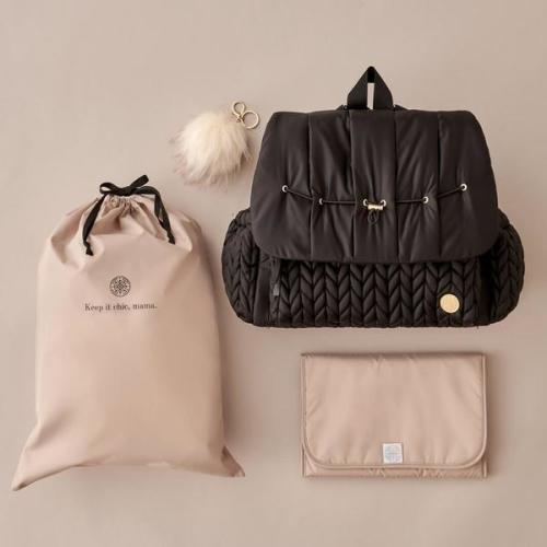 Levy Stylish Diaper Backpack- Black Herringbone – HAPP BRAND