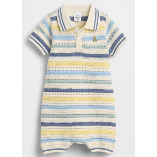 Baby Polo Sweater Shorty One-Piece