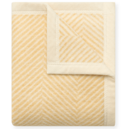 Harborview Herringbone Butter Yellow Mini Blanket