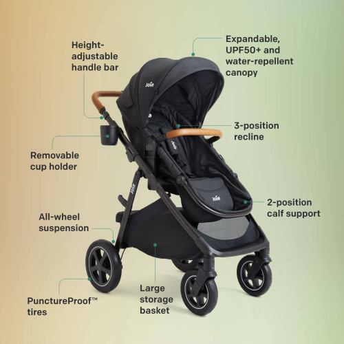 Ginger DLX Stroller - Shale