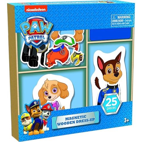 Paw Patrol 25 piece Magnetic Wood Dress Up Puzzle