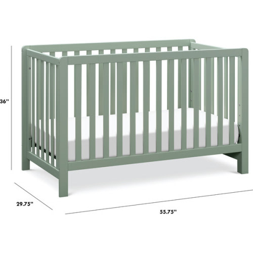 Colby 4-In-1 Low-Profile Convertible Crib, Light Sage - Carter's by DaVinci | Maisonette