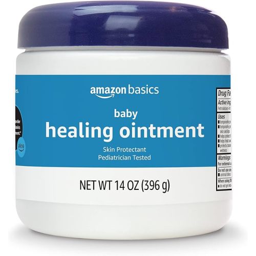 Amazon Basics Healing Ointment for Babies, Skin Protectant for Dry or Cracked Skin, Pediatrician Tested, 14 Ounce, 1-Pack (Previously Solimo)