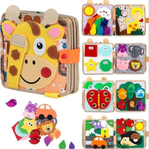 Quiet Book Montessori Sensory Toys Book, Busy Board Early Learning - TikTok Shop