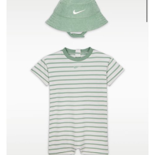 Nike Baby Short Sleeve Romper with Bucket Hat. Nike.com