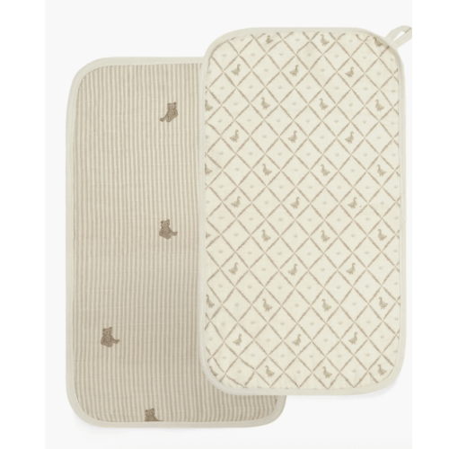 Assorted 2-Pack Organic Cotton Muslin Bibs