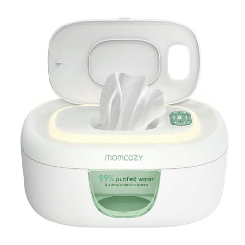 Momcozy Baby Wipe Warmer with Spring Design, 4 Modes Temperature, Diaper Wipe Warmer with Night Light