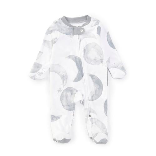 Burt's Bees Baby Boys Long-Sleeve Hello Moon Footed Coverall