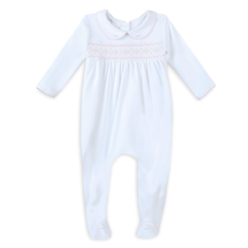 Lizzie's Classics Smocked Footie - Pink