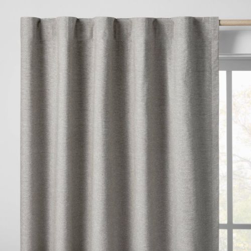 84" Blackout Chambray Cotton Kids' Panel Gray - Pillowfort™