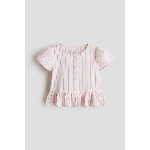 SHORT-SLEEVED COTTON BLOUSE