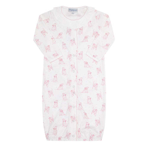 Baby Girl's Pink Puppy Love Converter Gown Nellapima Pima Cotton – Madison-Drake Children's Boutique