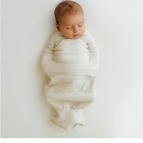 Bamboo Blend Beige Swaddle Sleep Sack – Swaddelini
