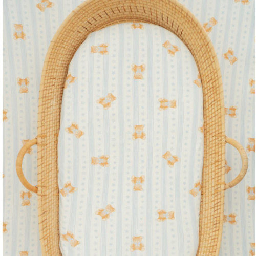 Bassinet Sheet | Blue Teddies *PRE-ORDER*
